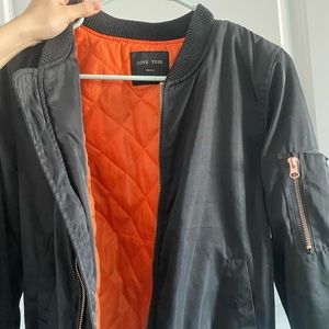 Black & Orange Bomber Jacket 🖤🧡